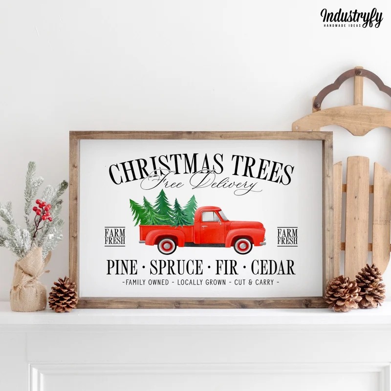 Landhaus Schild | Christmas Tree Delivery