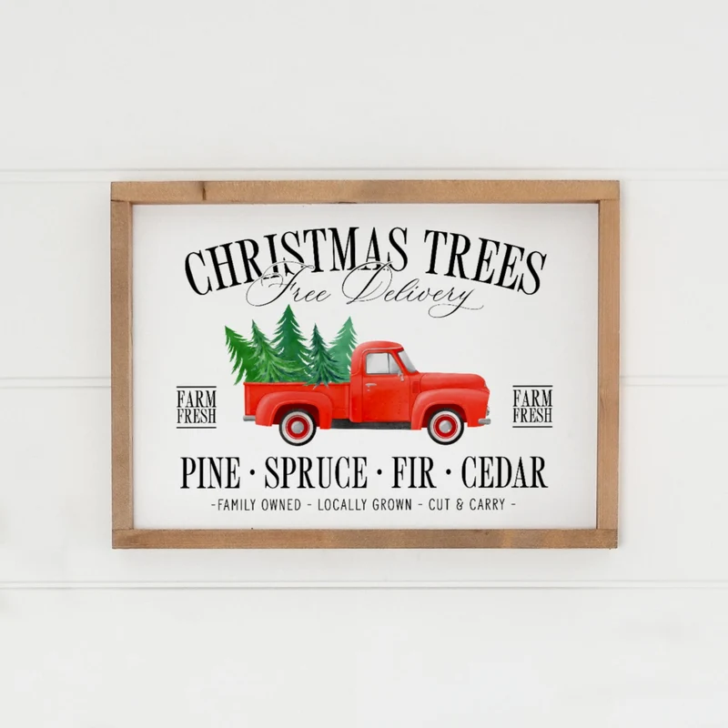 Landhaus Schild | Christmas Tree Delivery