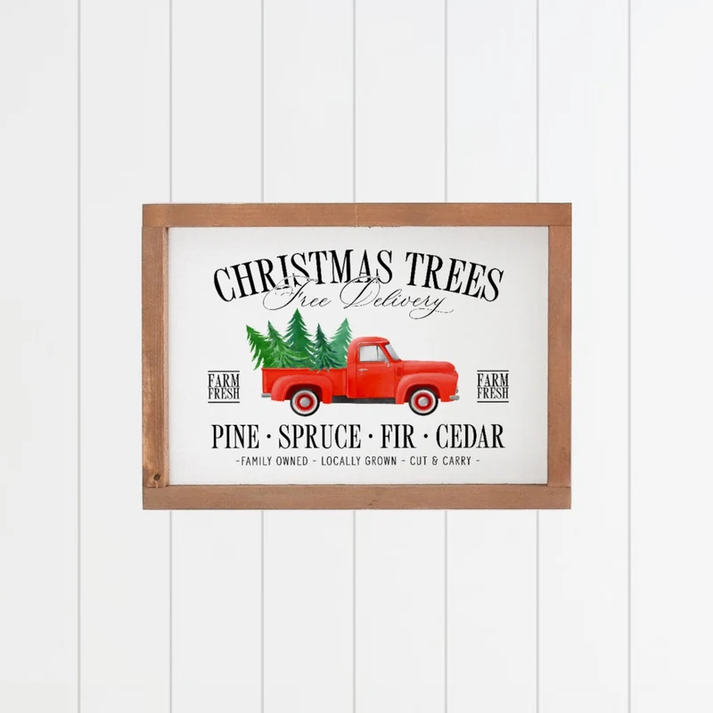 Landhaus Schild | Christmas Tree Delivery