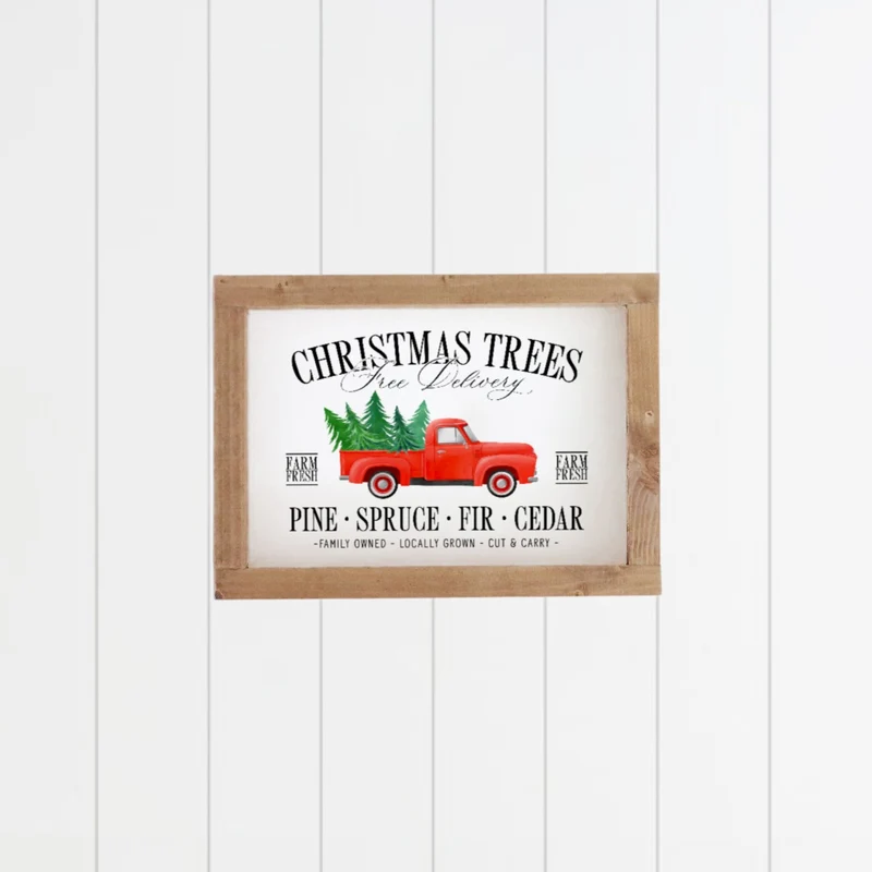 Landhaus Schild | Christmas Tree Delivery