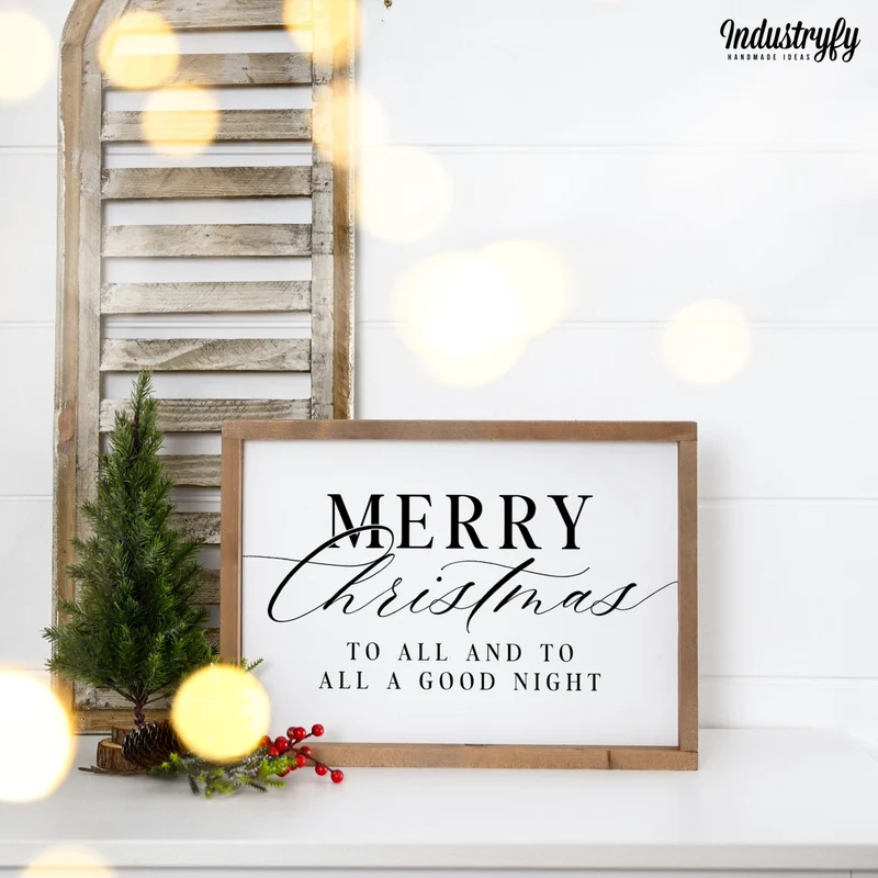 Landhaus Schild | Merry Christmas to all
