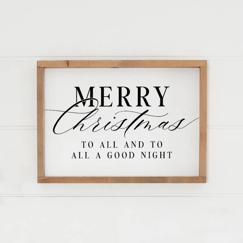 Landhaus Schild | Merry Christmas to all