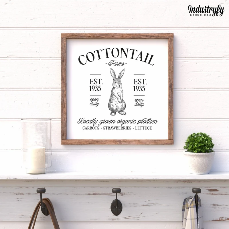 Landhaus Schild | Cottontail Farms