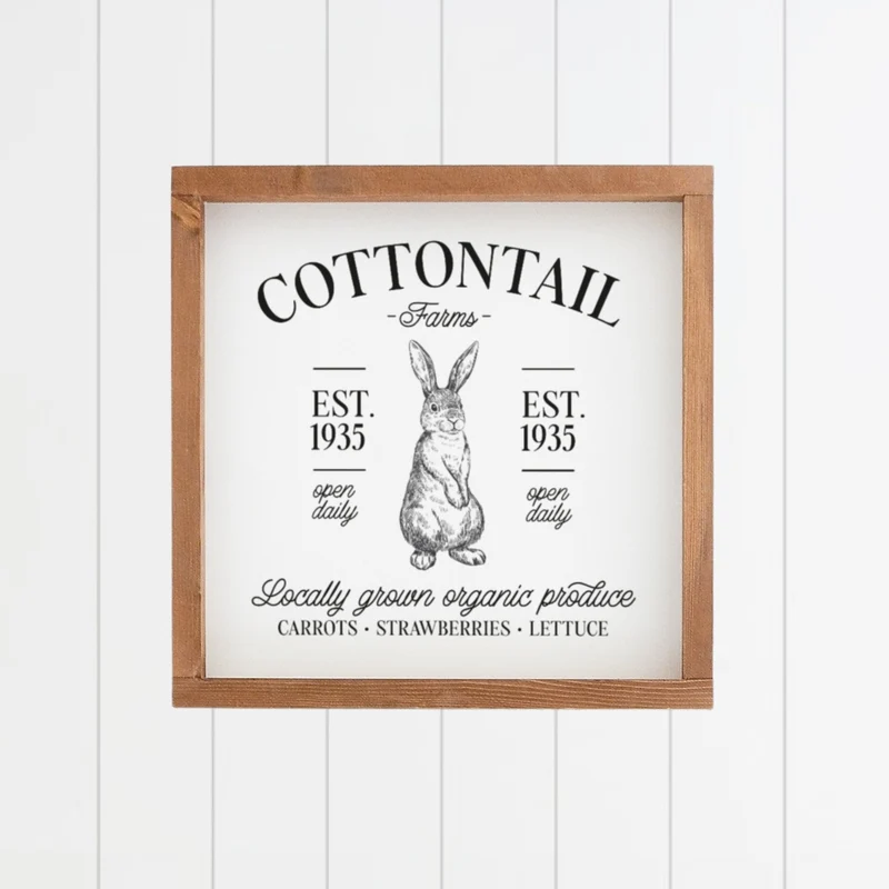 Landhaus Schild | Cottontail Farms