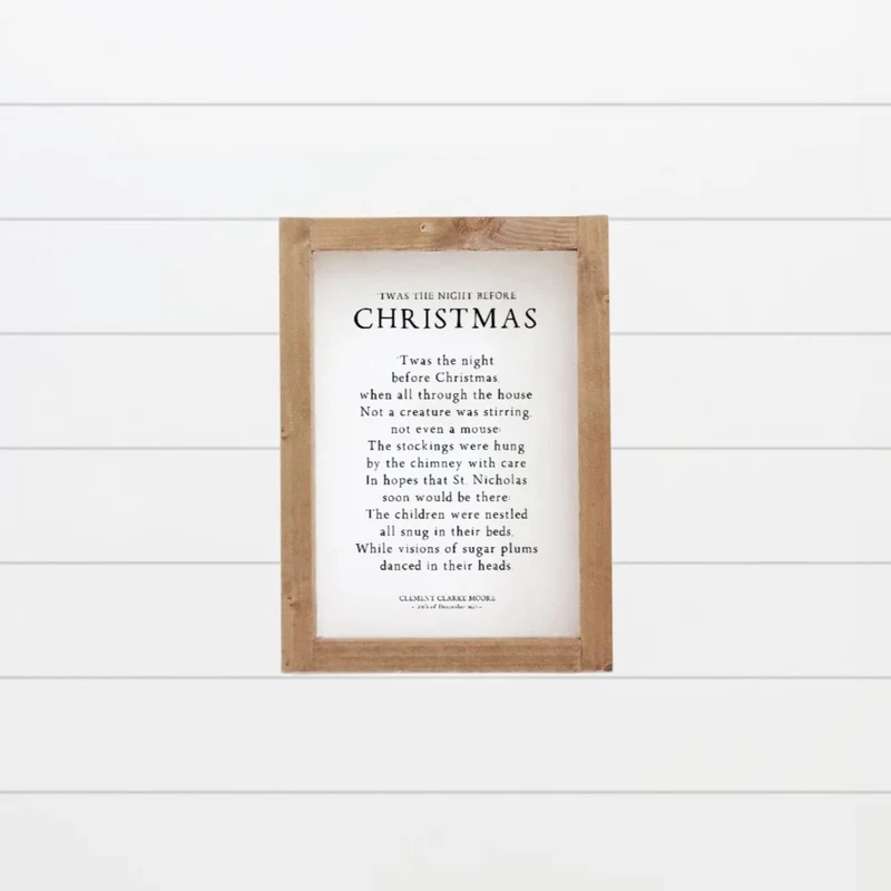 Landhaus Schild | 'Twas the night before christmas