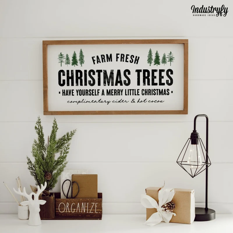 Landhaus Schild | Christmas Trees No2