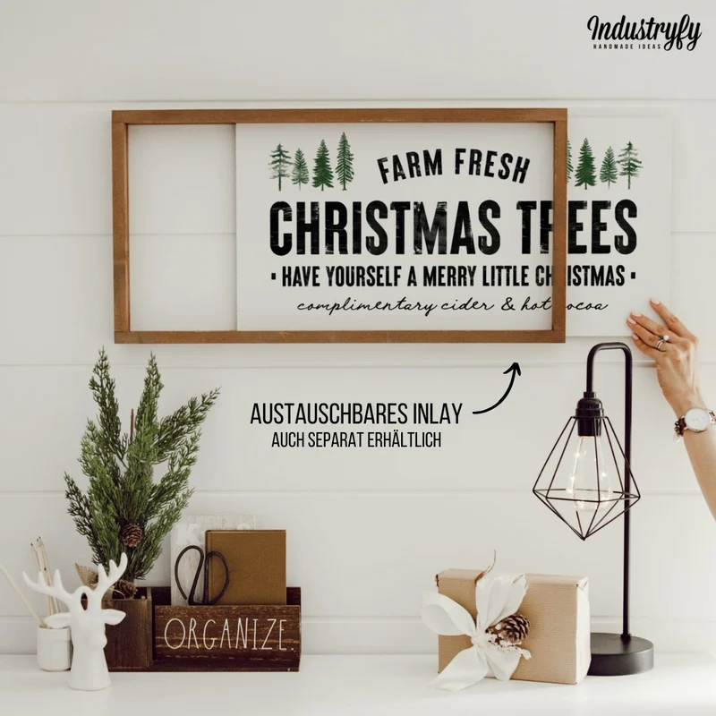 Landhaus Schild | Christmas Trees No2