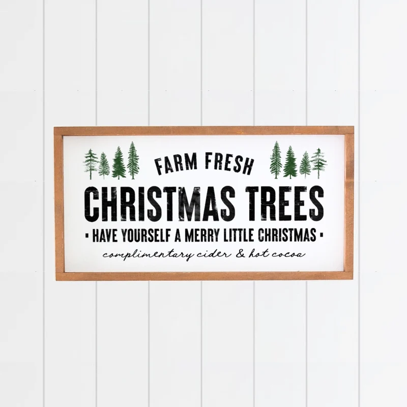 Landhaus Schild | Christmas Trees No2