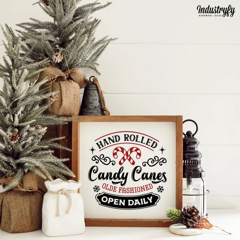 Landhaus Schild | Handrolled candy canes