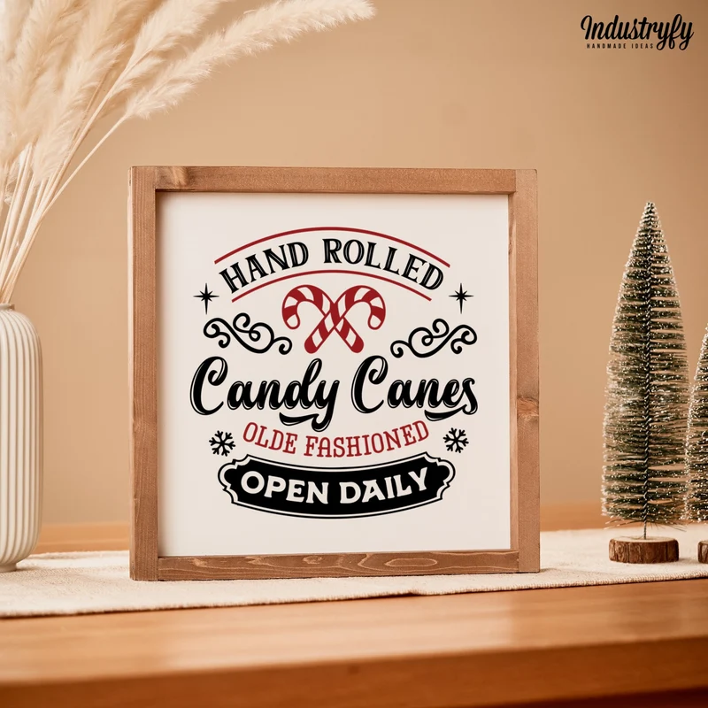 Landhaus Schild | Handrolled candy canes
