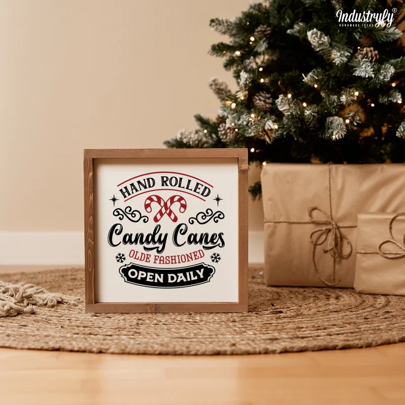Landhaus Schild | Handrolled candy canes