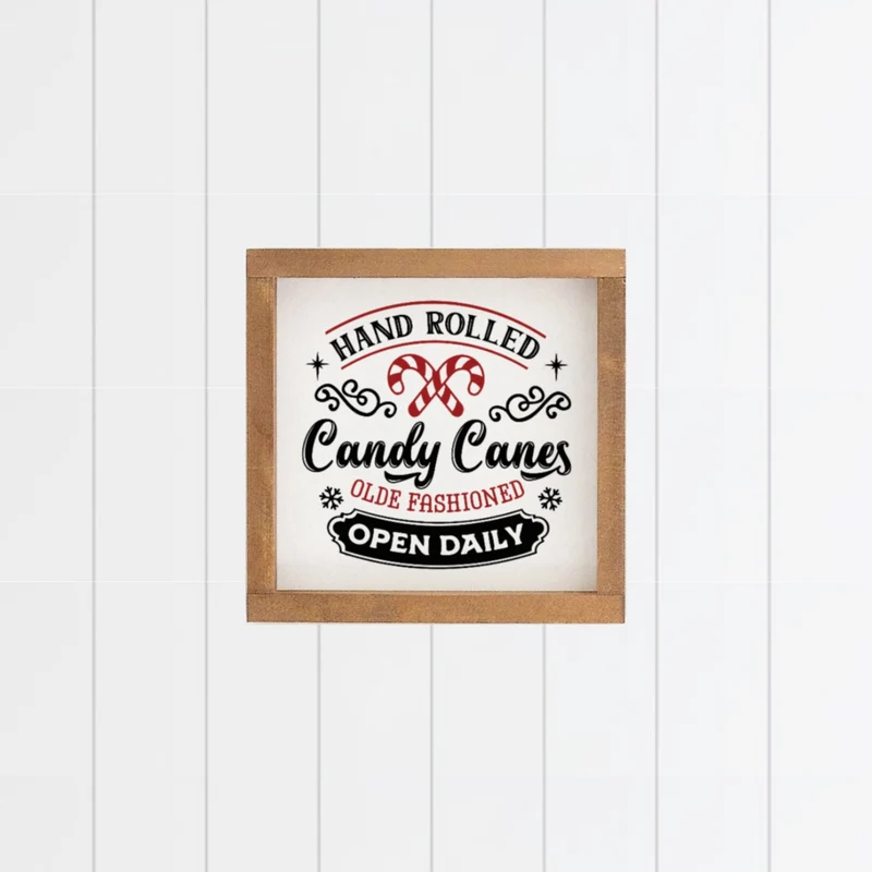 Landhaus Schild | Handrolled candy canes