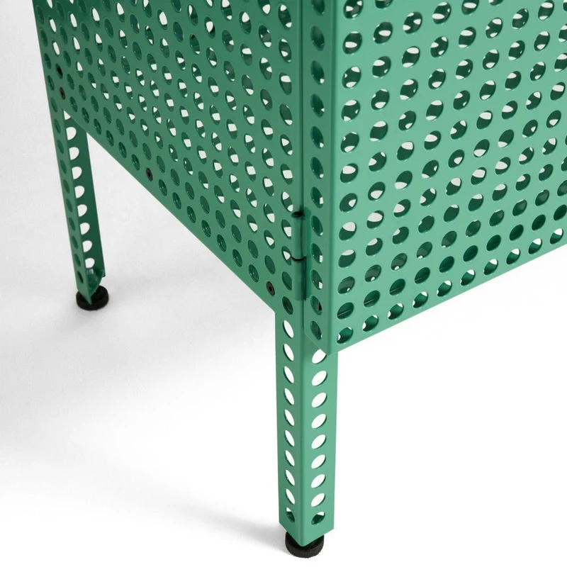 Sideboard Perforated Cabinet Floor Small Soft Jade - HAY