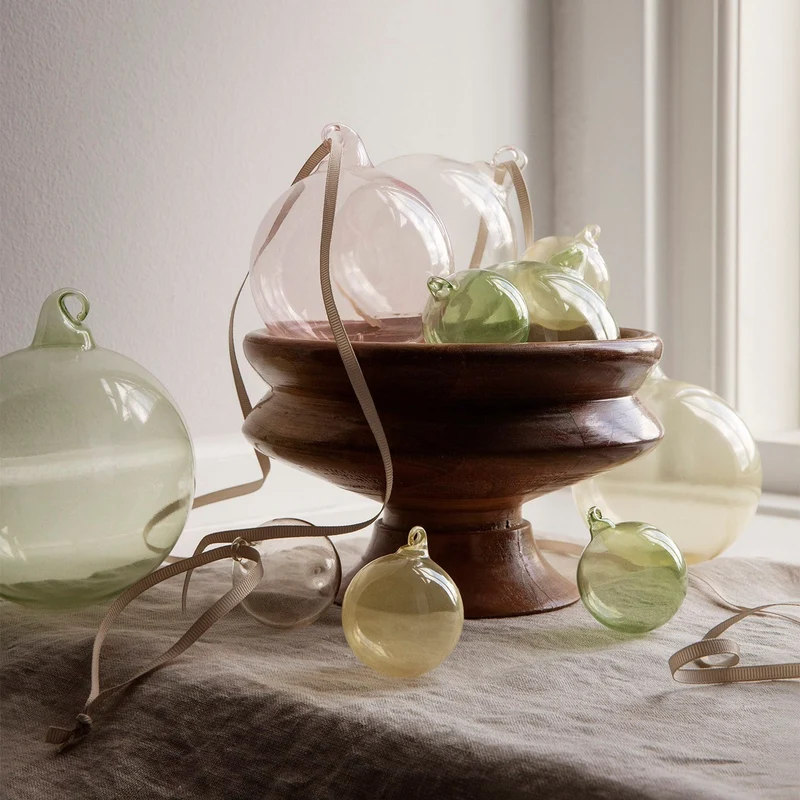 Christbaumkugeln Pastell Mix Medium 4er-Set - ferm LIVING