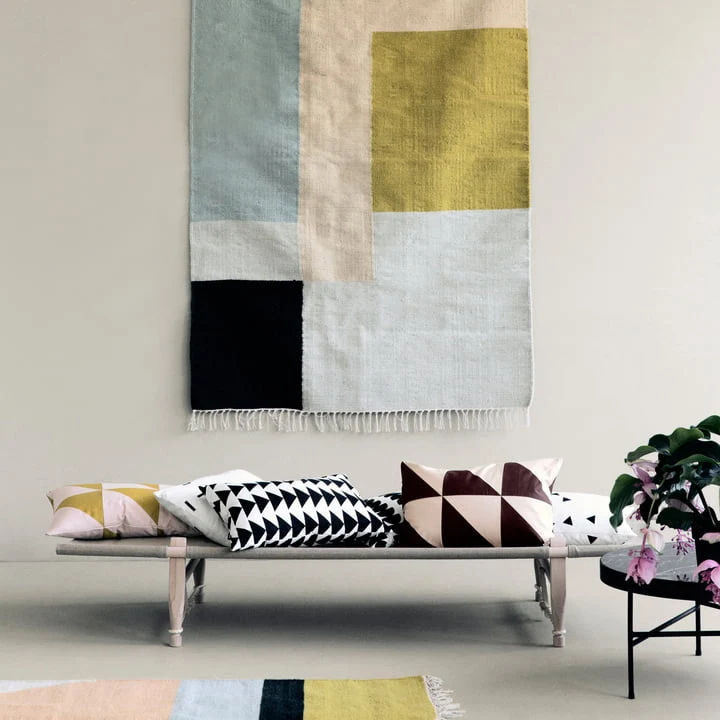 Kelim Rug Teppich Squares 160 x 250 cm - ferm LIVING