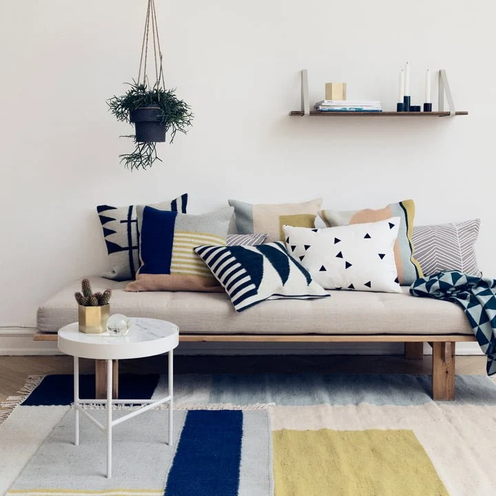 Kelim Rug Teppich Squares 140 x 200 cm - ferm LIVING
