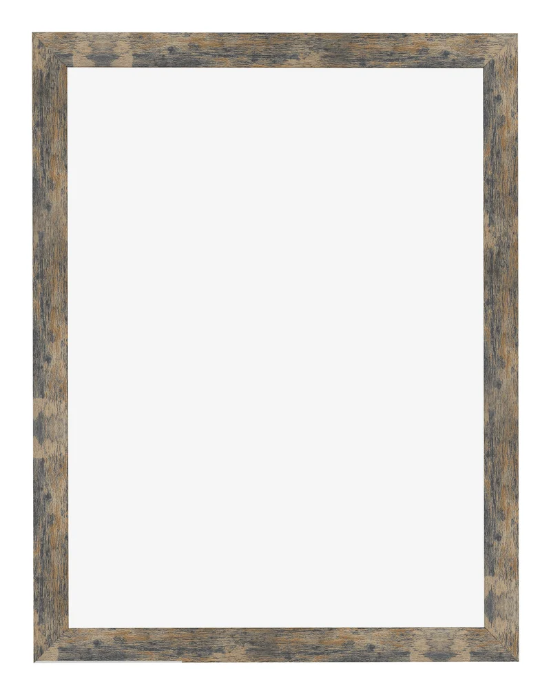 Bilderrahmen 75x98 cm - Blau Gold Meliert - MDF - Bologna