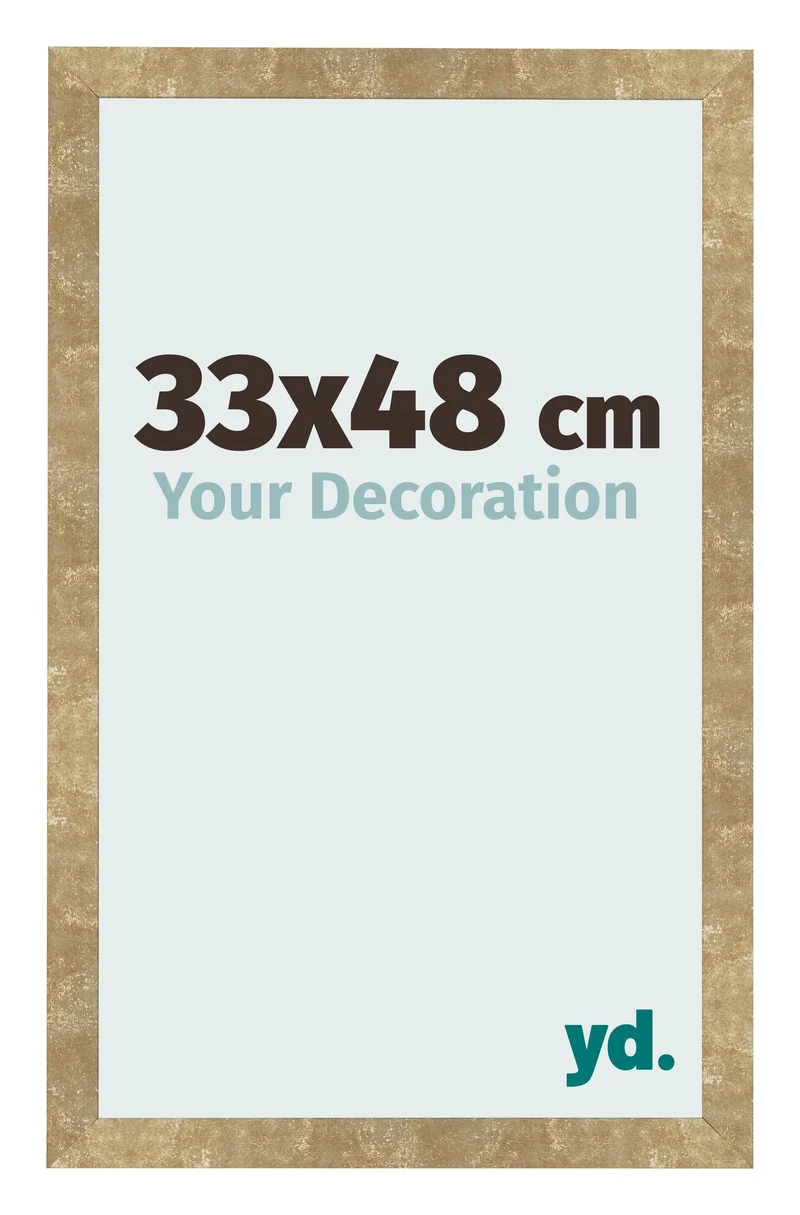 Bilderrahmen 33x48 cm - Gold Antik - MDF - Bologna