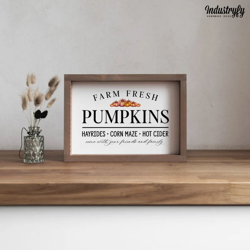 Landhaus Schild | Farm fresh pumpkins No4