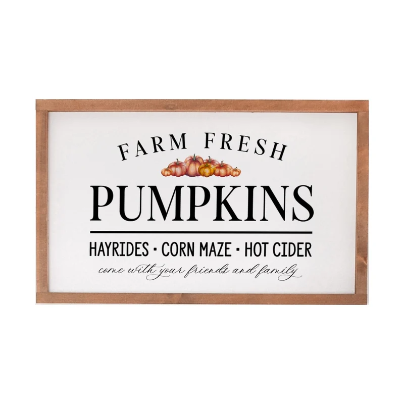 Landhaus Schild | Farm fresh pumpkins No4