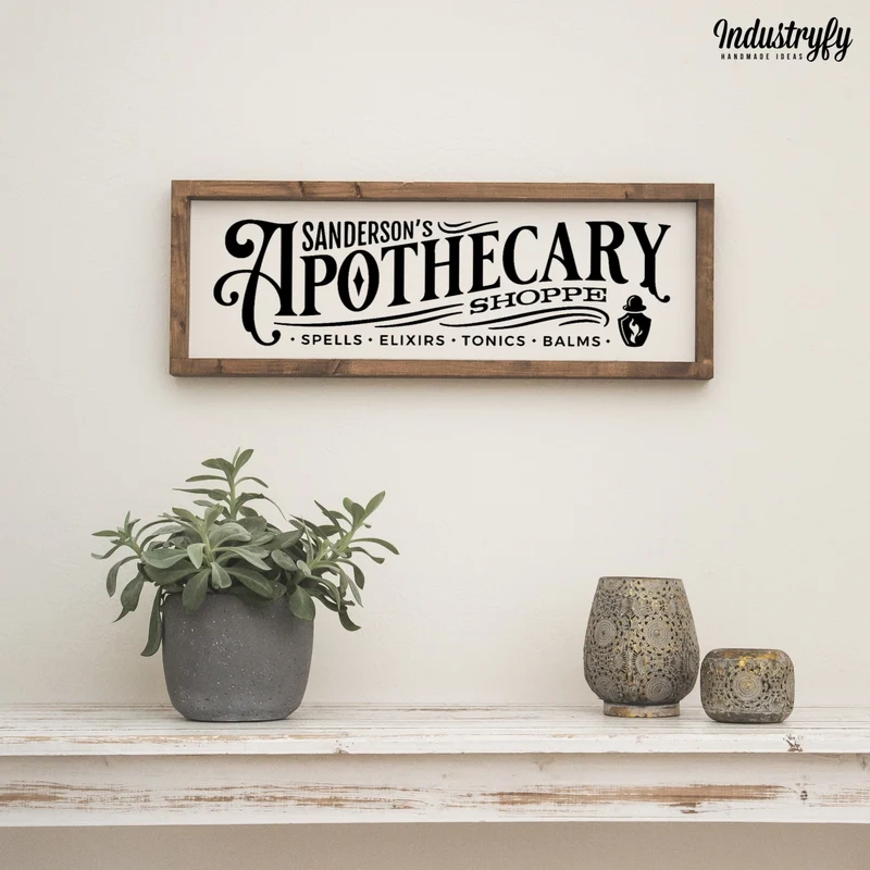 Landhaus Schild | Sanderson's Apothecary Shoppe