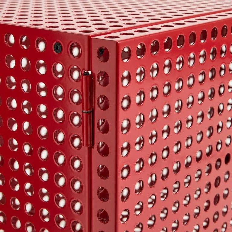 Sideboard Perforated Cabinet Floor Small Wine Red - HAY
