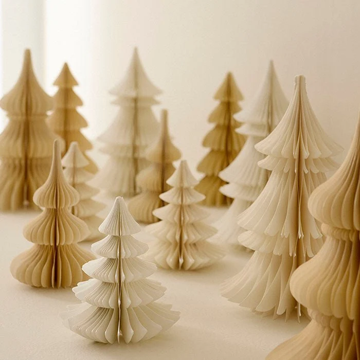 Tannenbaum aus Papier Honeycomb Tree Spruce 20cm Shell - Bungalow DK