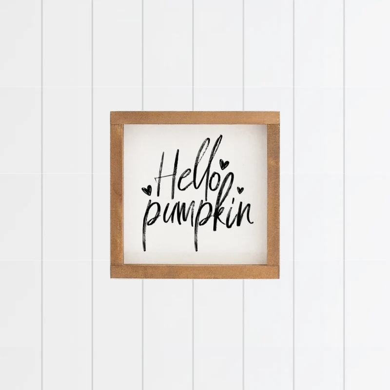 Landhaus Schild | Hello Pumpkin