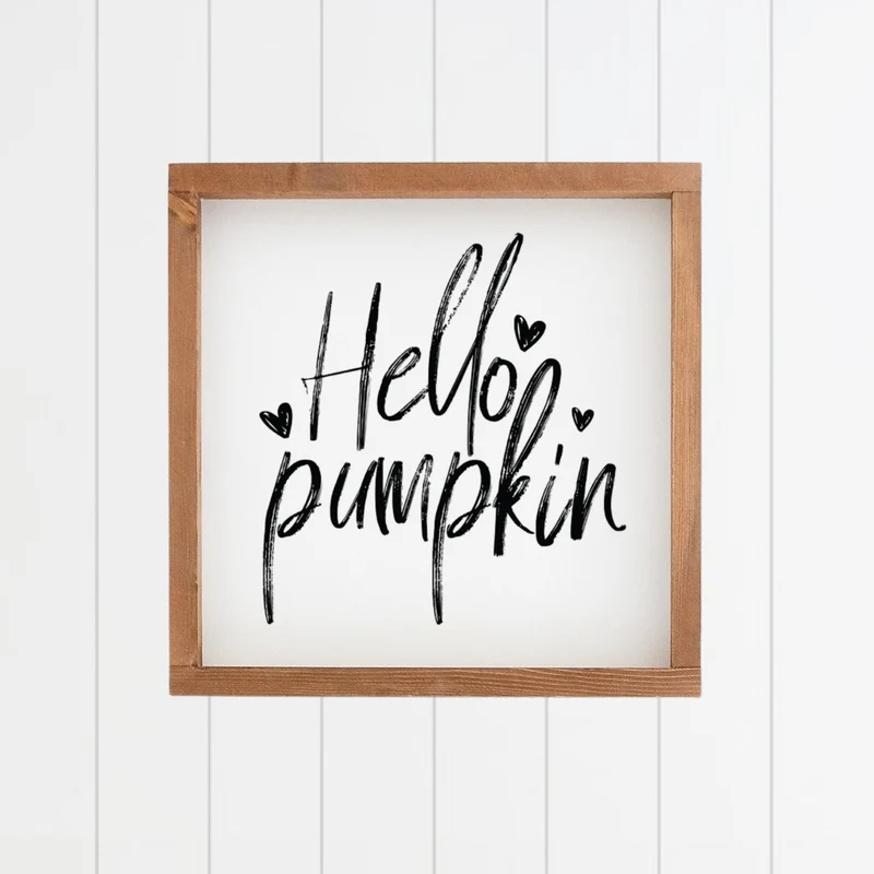 Landhaus Schild | Hello Pumpkin