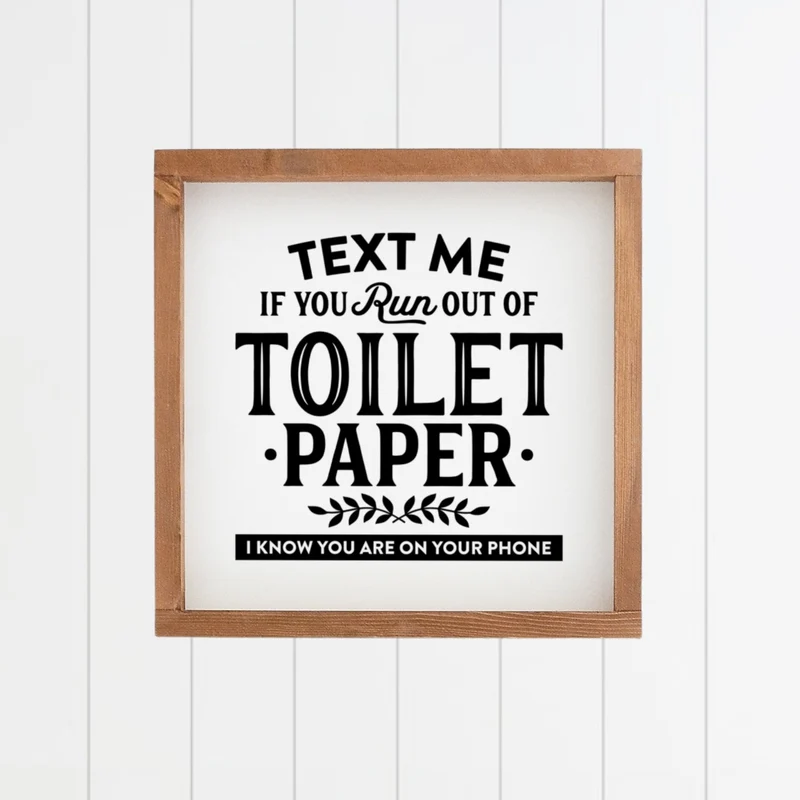 Landhaus Schild | Toilet Paper