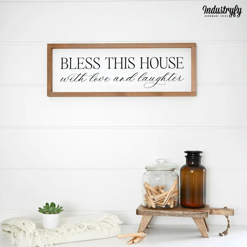 Landhaus Schild | Bless this house No1