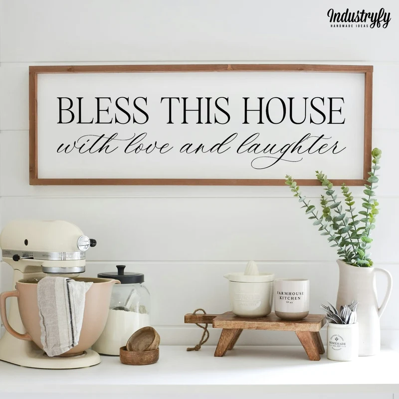 Landhaus Schild | Bless this house No1