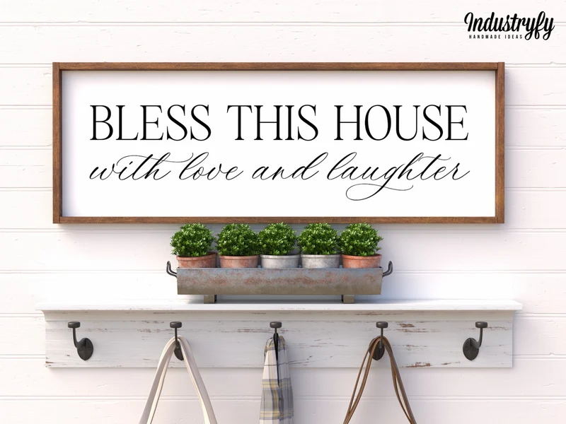 Landhaus Schild | Bless this house No1