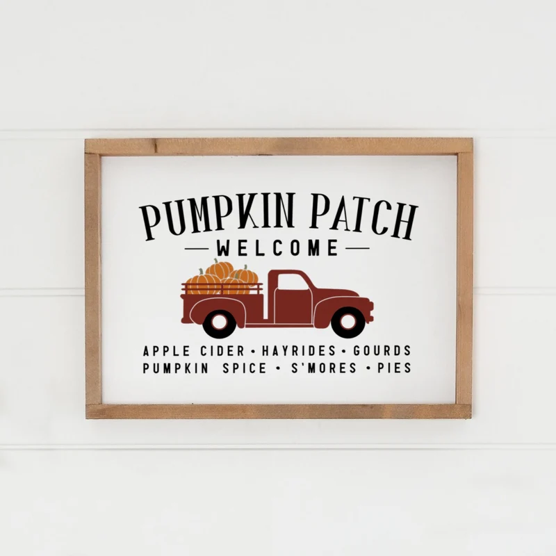 Landhaus Schild | Pumpkin Patch Truck