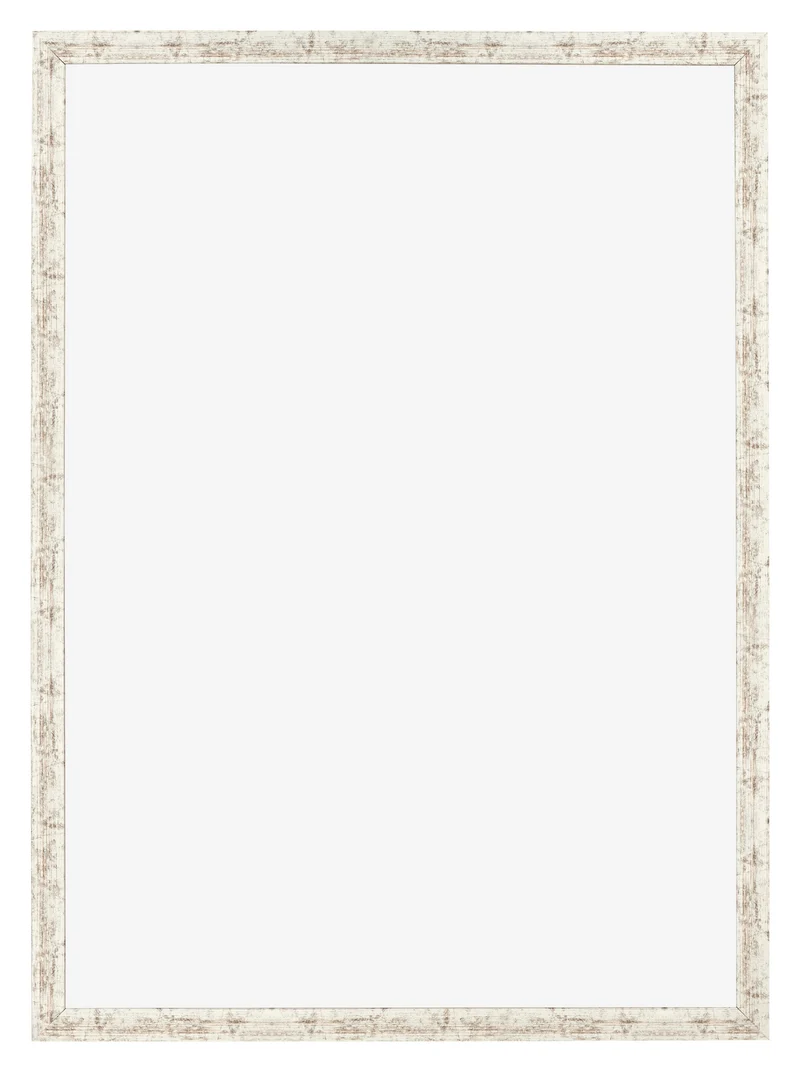 Bilderrahmen 70x100 cm - Weiß Vintage - MDF - Bologna
