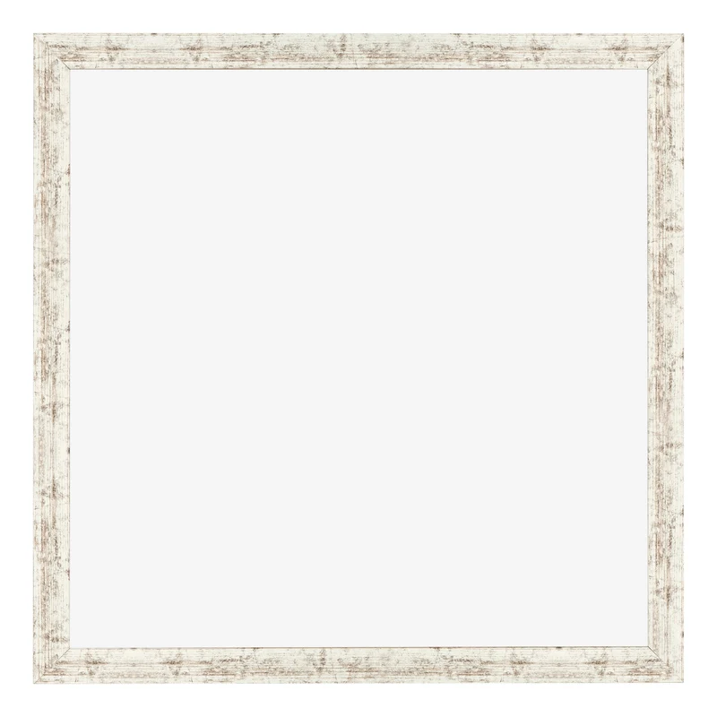 Bilderrahmen 70x70 cm - Weiß Vintage - MDF - Bologna