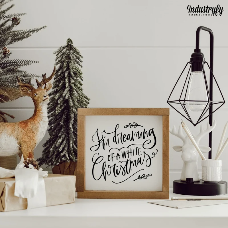 Landhaus Schild | White christmas