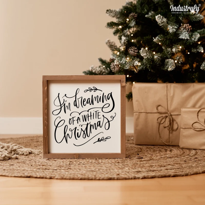 Landhaus Schild | White christmas