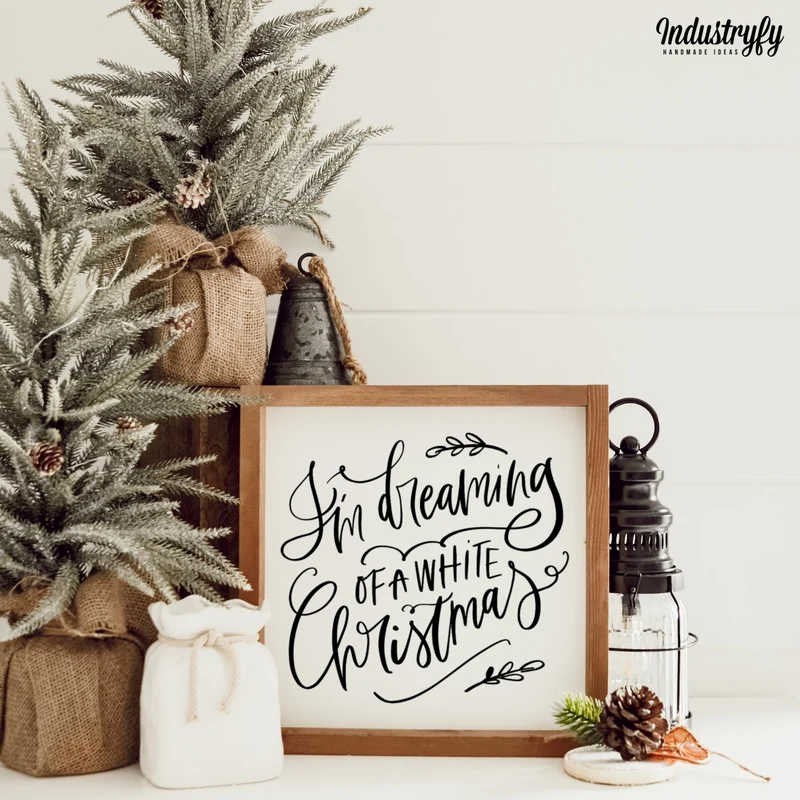 Landhaus Schild | White christmas