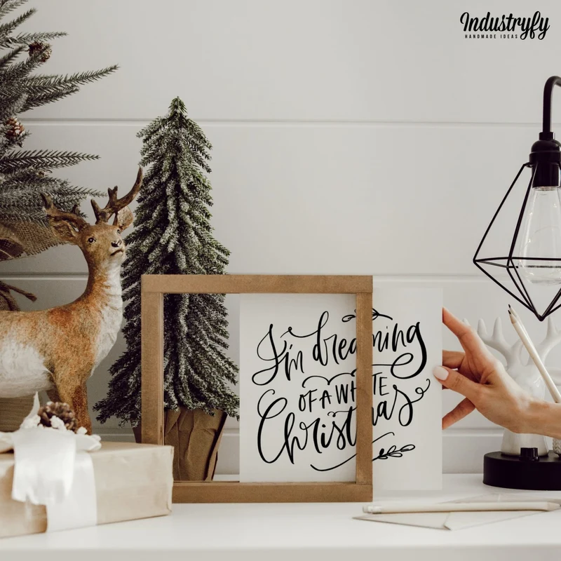Landhaus Schild | White christmas