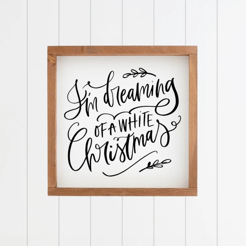 Landhaus Schild | White christmas