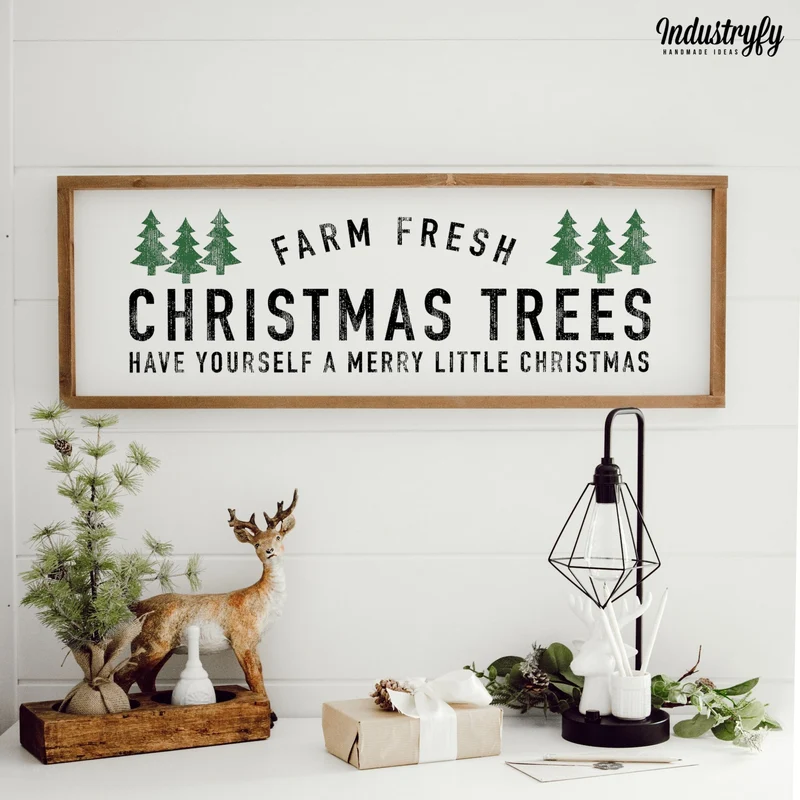 Landhaus Schild | Christmas Trees