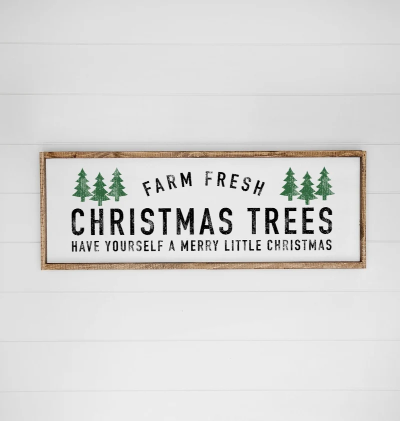 Landhaus Schild | Christmas Trees