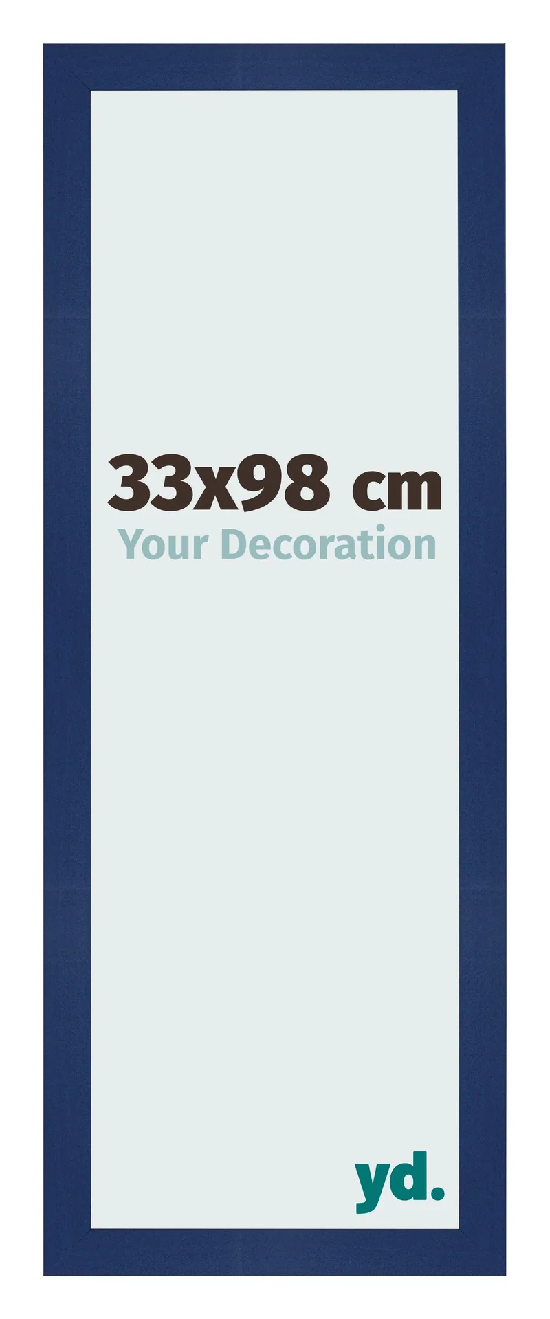Bilderrahmen 33x98 cm - Dunkelblau Gewischt - MDF - Bologna