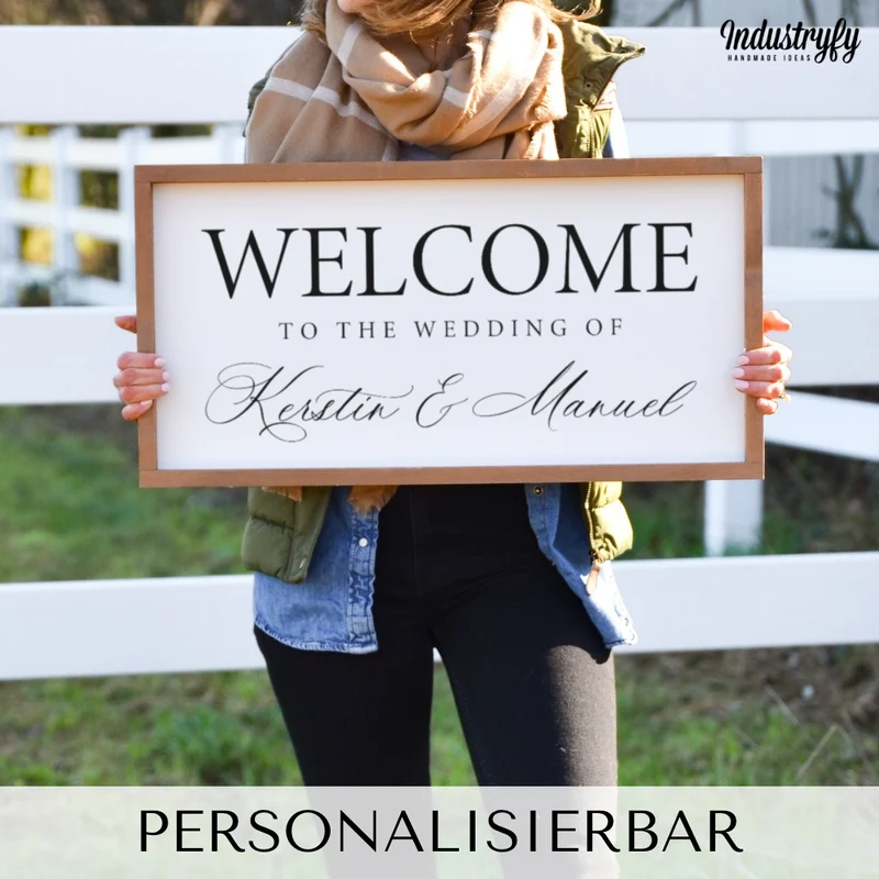 Landhaus Schild | Welcome to the wedding