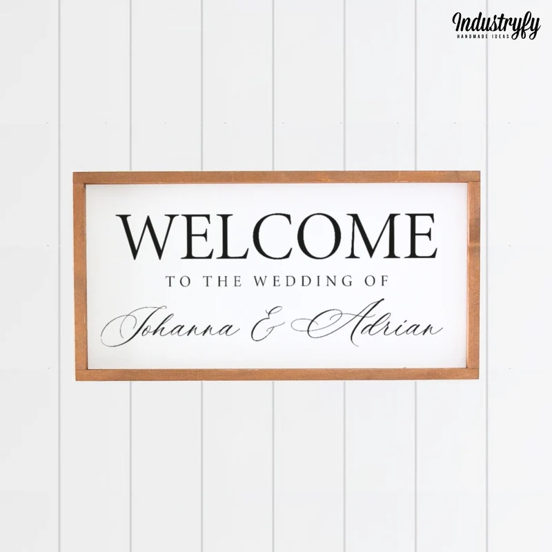 Landhaus Schild | Welcome to the wedding