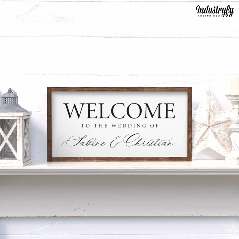 Landhaus Schild | Welcome to the wedding