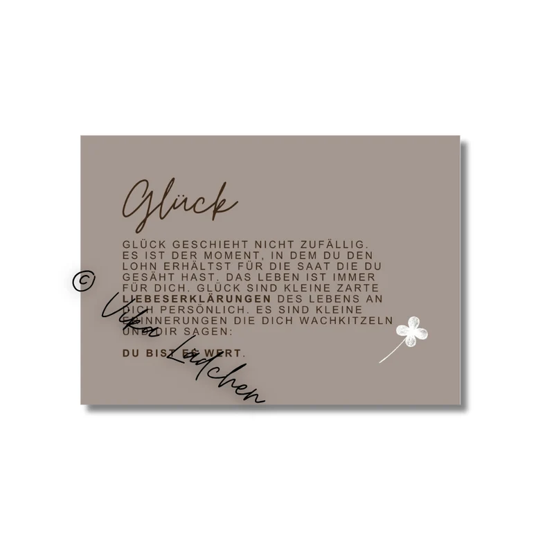 Postkarte • Glück