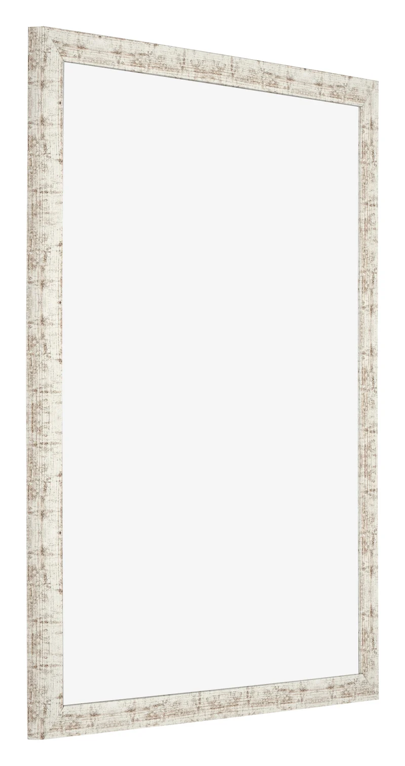 Bilderrahmen 70x90 cm - Weiß Vintage - MDF - Bologna