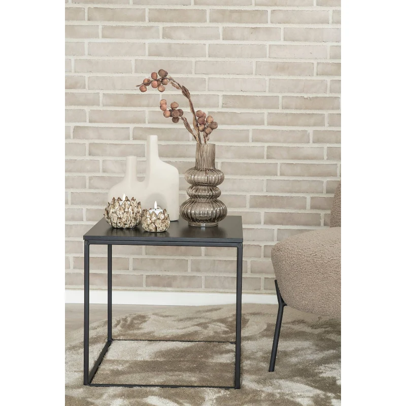 Vase - mundgeblasenes Rauchglas